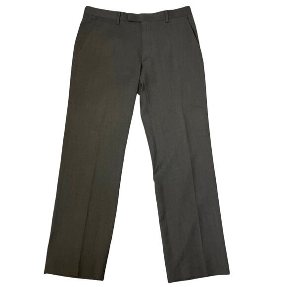 Banana Republic Tailored Slim Fit Wool Dress Pants 33x30 Gray Business Work - Picture 1 of 8